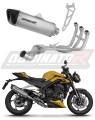 complete exhaust system with muffler DOMINATOR Full System titanium HP6 fits the motorcycle Triumph Street Triple 765 RS 2024   2025 5