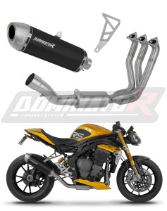 Triumph Speed Triple 1200 RS / RR 2021 - 2024 Full system Leömlő kipufogó dob S6 BLACK + dB killer