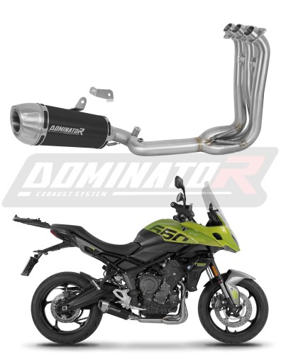 complete exhaust system with muffler DOMINATOR Full System S3 BLACK fits the motorcycle Triumph Tiger Sport 660 2025   2026