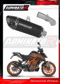 exhaust muffler DOMINATOR HP8 BLACK fits the motorcycle KTM 125 Duke 2021   2023 2
