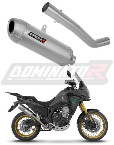 exhaust muffler DOMINATOR S6 fits the motorcycle Rieju Aventura 500 2023   2026