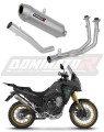 komplett kipufogórendszer DOMINATOR Full System S6 dobbal, amely illeszkedik a Rieju Aventura 500 2023 - 2026 motorkerékpárhoz