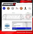 exhaust muffler DOMINATOR S6 fits the motorcycle Rieju Aventura 500 2023   2026 6