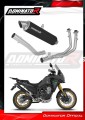 complete exhaust system with muffler DOMINATOR Full System GPF BLACK fits the motorcycle Rieju Aventura 500 2023   2026 2