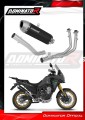 complete exhaust system with muffler DOMINATOR Full System S6 BLACK fits the motorcycle Rieju Aventura 500 2023   2026 2