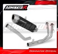 complete exhaust system with muffler DOMINATOR Full System S6 BLACK fits the motorcycle Rieju Aventura 500 2023   2026 3