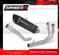 complete exhaust system with muffler DOMINATOR Full System HP6 BLACK fits the motorcycle Rieju Aventura 500 2023   2026 3