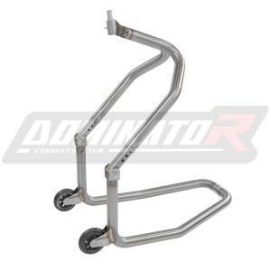 DOMINATOR Rozsdamentes acél első motorkerékpár állvány / emelő