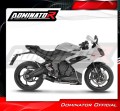 komplett kipufogórendszer DOMINATOR Full System S3 FEKETE dobbal a Triumph Daytona 660 2024 - 2026 motorkerékpárhoz 4