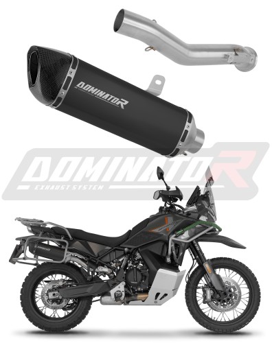 exhaust muffler DOMINATOR HP6 BLACK fits the motorcycle CF MOTO 1000 MT X 2026
