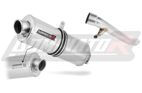 exhaust muffler DOMINATOR homologated road legal oval fits the motorcycle GSX 1200 INAZUMA 1999   2000 2