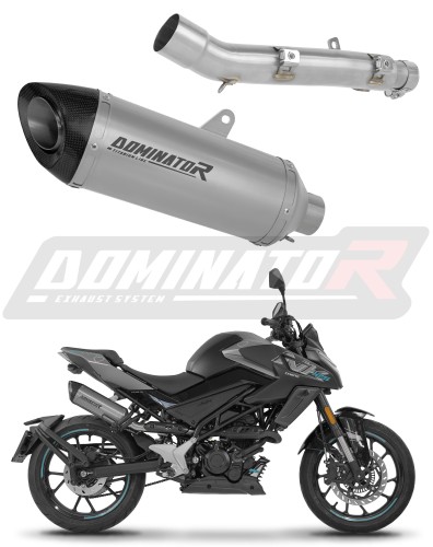 exhaust muffler DOMINATOR titanium HP8 fits the motorcycle CF MOTO 125 NK 2025   2026
