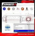 DOMINATOR S3 FEKETE kipufogó dob CF MOTO 125 NK 2025 - 2026 motorkerékpárhoz  6