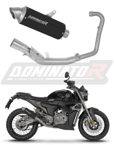 Zontes G1 Scrambler 125 2025 - 2026 Full Exhaust System Collector Silencer GPF BLACK + dB killer