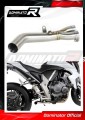decat mid muffler DOMINATOR Mid Pipe fits to CB 1000 R 2008  2017