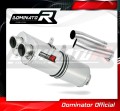 exhaust muffler DOMINATOR oval fits the motorcycle Aprilia RSV 1000 R 2004   2009
