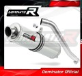 exhaust muffler DOMINATOR ROUND fits the motorcycle Honda XL 600 V TRANSALP 1987   2000