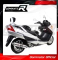 DOMINATOR kerek kipufogó dob, amely illeszkedik a Suzuki BURGMAN 400 2003 - 2006 motorkerékpárhoz 3