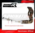 decat mid muffler DOMINATOR Mid Pipe fits the motorcycle Z900 2017   2019 3