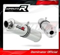 exhaust muffler DOMINATOR ROUND fits the motorcycle Daelim VJF Roadwin 125