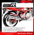 exhaust muffler DOMINATOR oval fits the motorcycle Suzuki GSF BANDIT 400 1989   1990 3