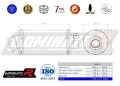 exhaust muffler DOMINATOR GP1 fits the motorcycle Triumph SPEED TRIPLE 1050 2005   2010 2
