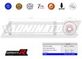 wydech tłumik DOMINATOR Okrągły pasujący do motocykla Suzuki GSXR 1000 K7 K8 2007 - 2008 2