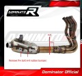 decat mid muffler DOMINATOR Mid Pipe fits the motorcycle Z900 2017   2019 2