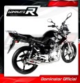 complete exhaust system with muffler DOMINATOR Full System GP1 fits the motorcycle Yamaha YBR 125 2009   2018 3