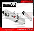 exhaust muffler DOMINATOR oval fits the motorcycle Kawasaki GPZ 500 1987   2003
