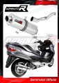 DOMINATOR Ovális kipufogó dob Suzuki BURGMAN 400 2007 - 2016 motorkerékpárhoz
