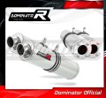 exhaust muffler DOMINATOR ROUND fits the motorcycle Suzuki SV 1000 N 2003   2007