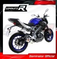 complete exhaust system with muffler DOMINATOR Full System HP3 fits the motorcycle Yamaha MT 125 2014   2019 3