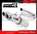 DOMINATOR kerek kipufogó dob, amely illeszkedik a Honda VTR 1000F Firestorm 1998 - 2001 motorkerékpárhoz 2