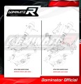 decat mid muffler DOMINATOR Mid Pipe fits to 1290 SUPER DUKE R 2017  2019